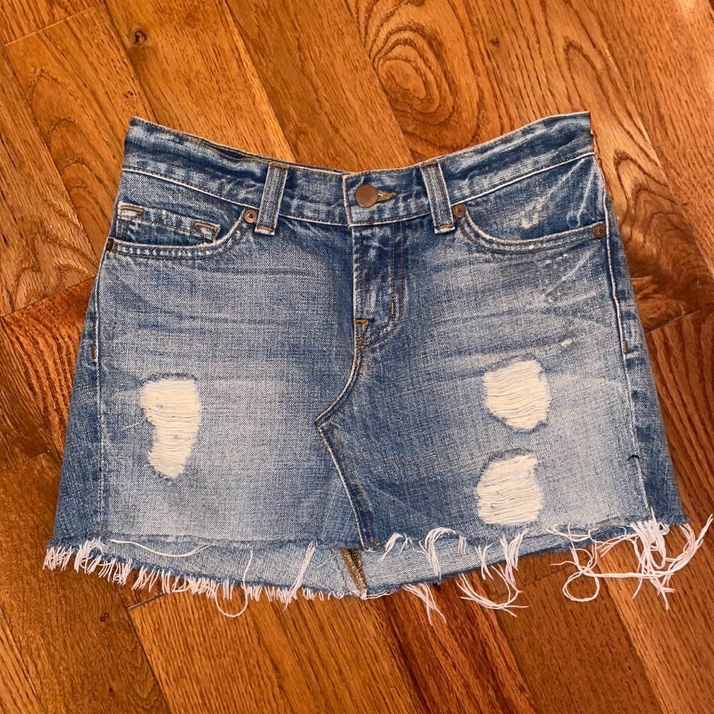 J brand jean skirt